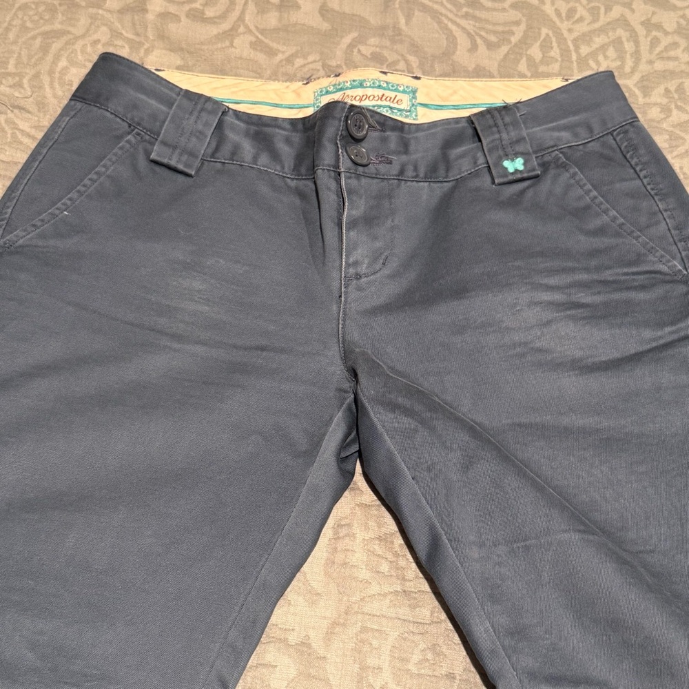 Aeropostale Women's Dark Gray Boot Cut Pants